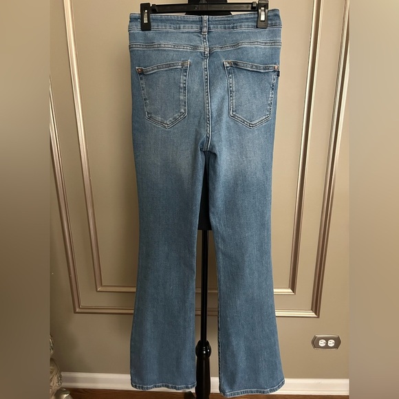 Anthropologie Pilcro High Rise Flare Jeans Medium Wash Size 28 - Picture 3 of 5
